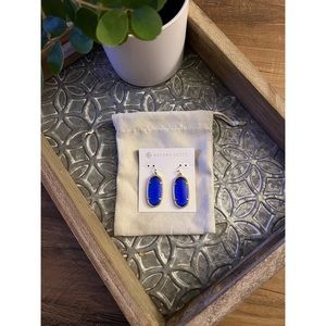 Kendra Scott Cobalt Blue Drop Earrings